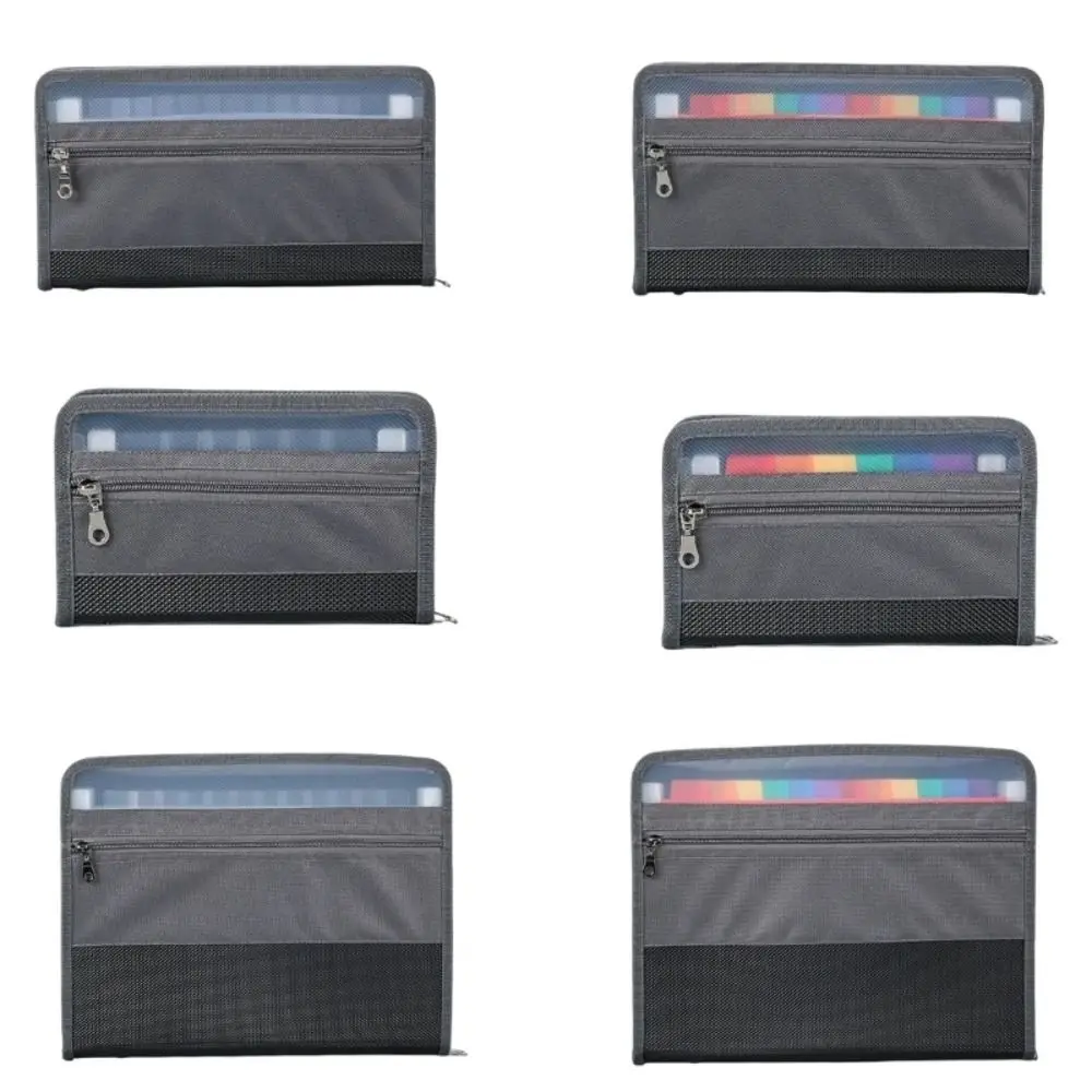 Durable Waterproof Expanding Folder Safe Storage Wear Resistant File Folder Large Capacity 13 Pocket Document Bag School
