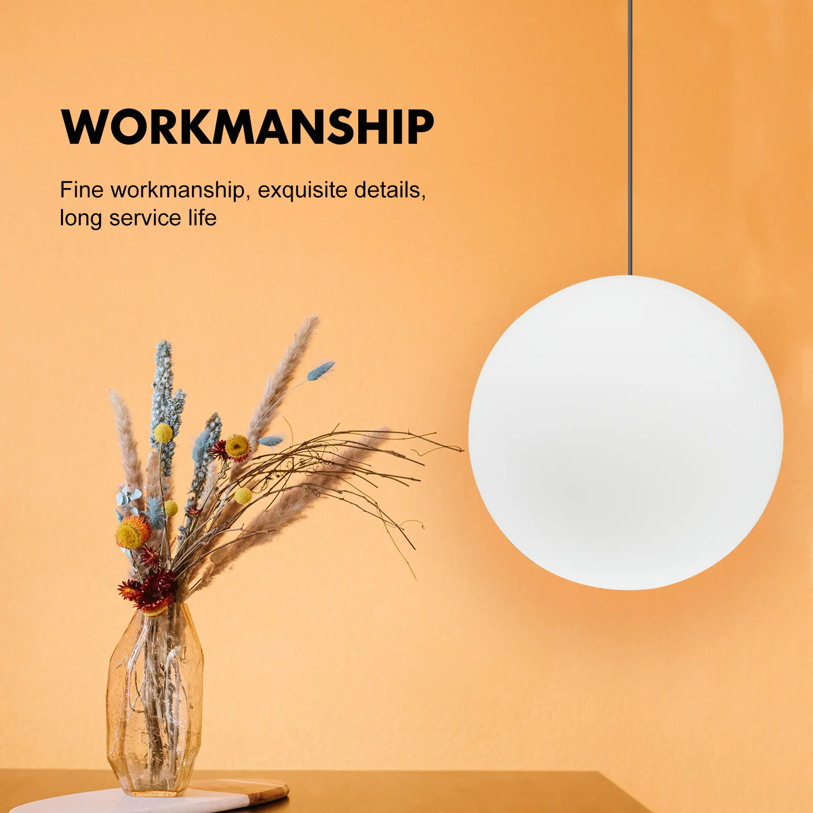 

1Pcs Spherical Frosted Glass Lampshade Decorative Ceiling Light Cover Modern Home Lamp Accessory Lampshade Spherical Light Cover