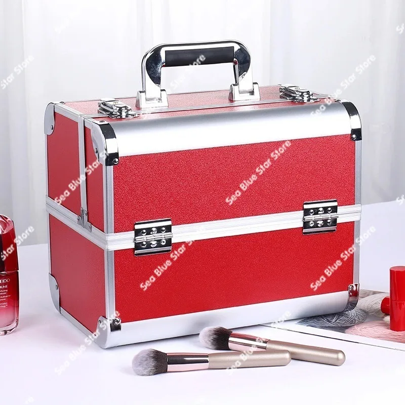 Hardware ToolsAluminum Alloy Professional Cosmetic Case, Beauty Salon, Tattoo Embroidery and Nail Art Toolbox