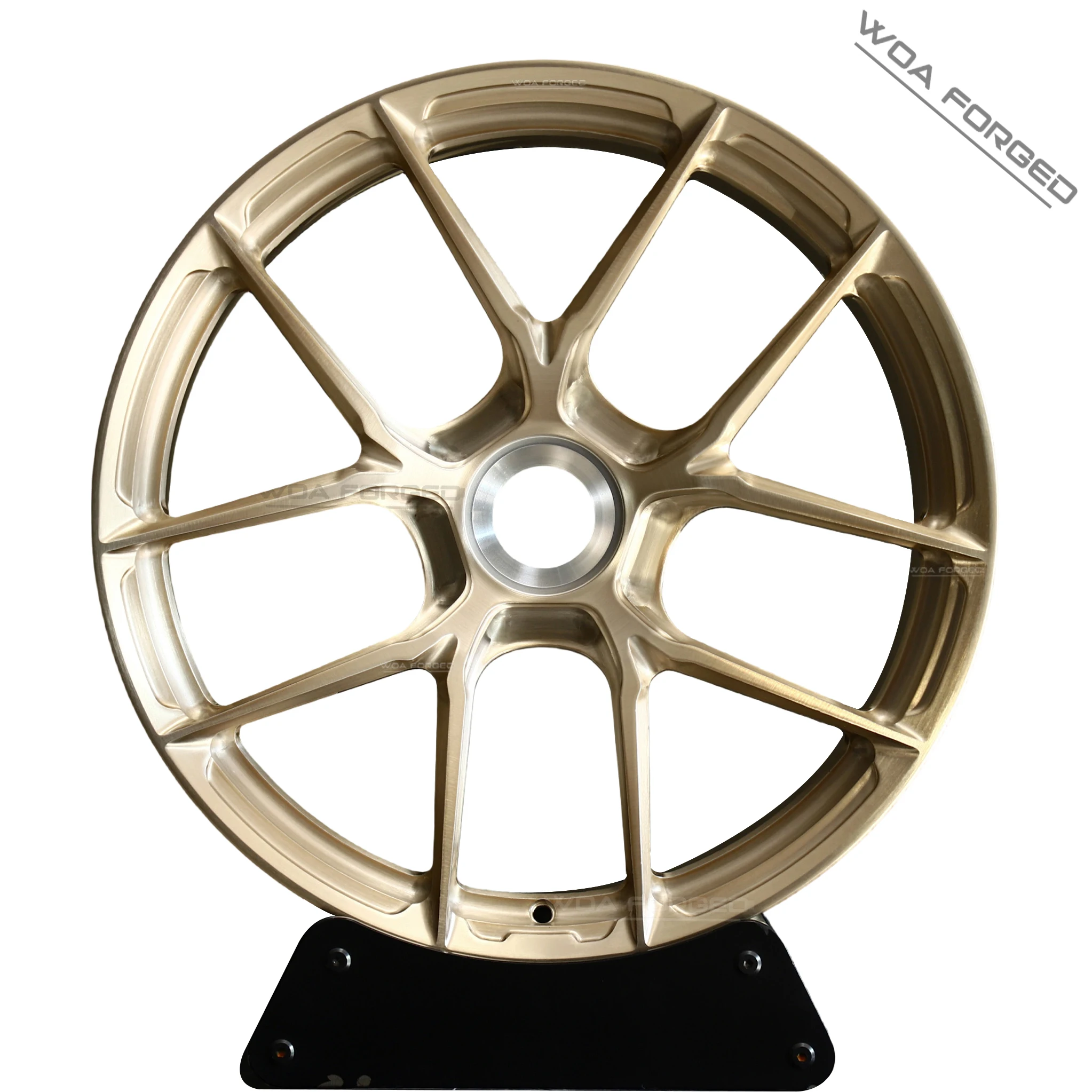 

P101SC Forged Brushed Matte Bronze 18 19 20 Inch Central Lock 5 Spokes Y Shaped Deep Dish Lightweight 5X112 5X120 for Nismo 350Z
