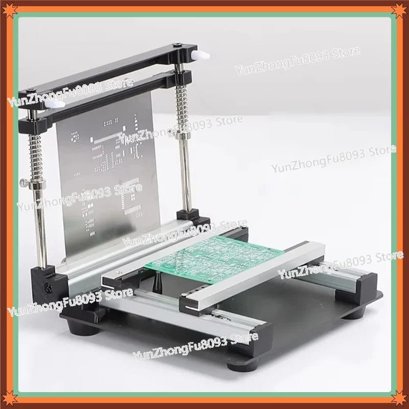 20x20cm Steel Stencil Table SMT Printer – Manual Solder Paste Printing Machine for PCB Assembly