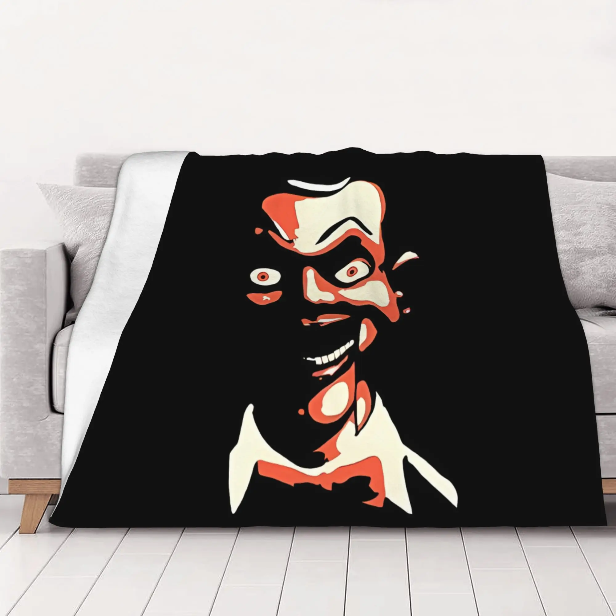 1PC Halloween Slappy Goosebumps home room decorations Winter Blankets for Adults Bedding Home Interior Sofa Knee