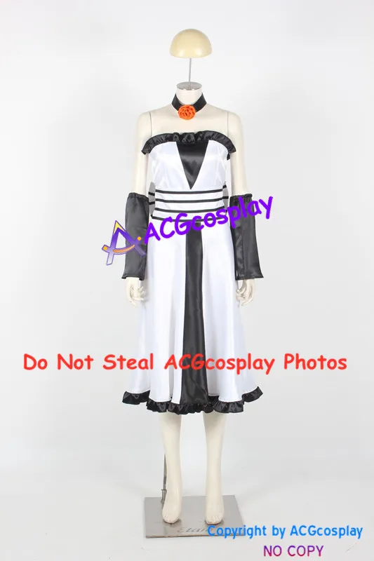 K-On! Azusa Nakano Cosplay Costume acgcosplay dress include stockings and headdress