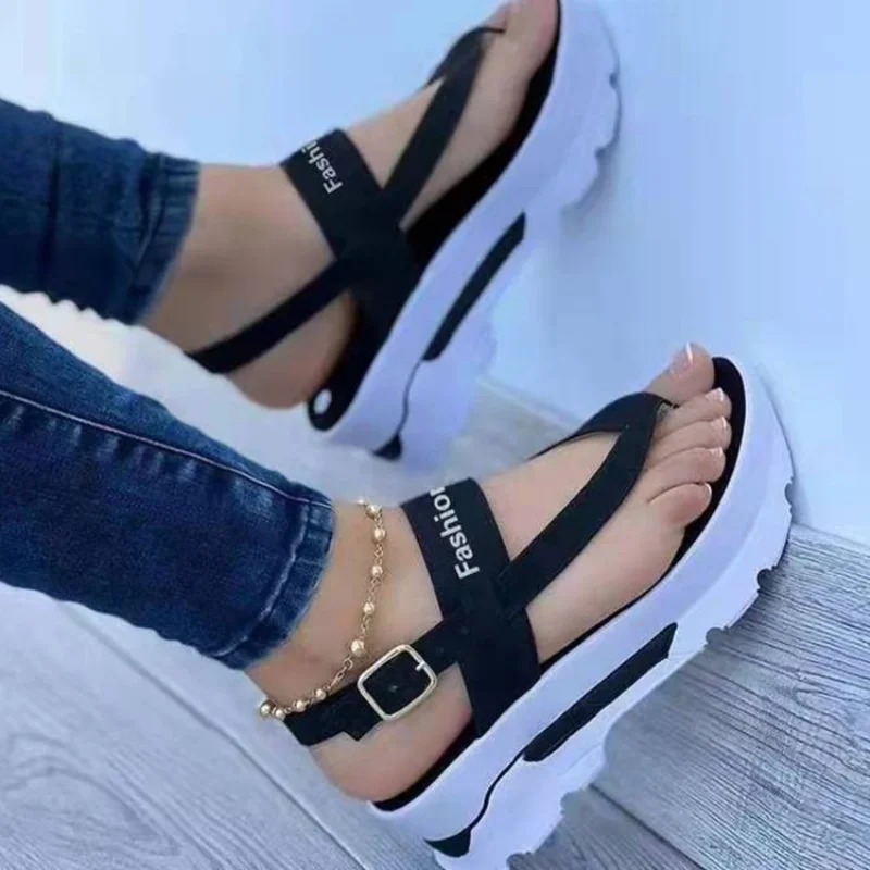 Women Sandals 2023 New Platform Sandals For Summer Wedges Shoes Women Platform Heels Sandalias Mujer Luxury Summer Flip Flops