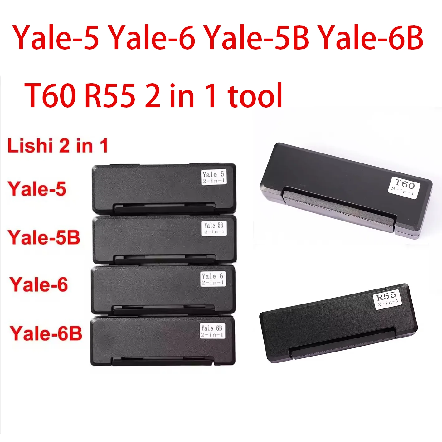 

Слесарный инструмент в стиле LISHI, функция 2 в 1, такой же, как lishi R6 SS304 T60 SS305 R55 yale5 yale6 yale5B yale 6B слесарный инструмент