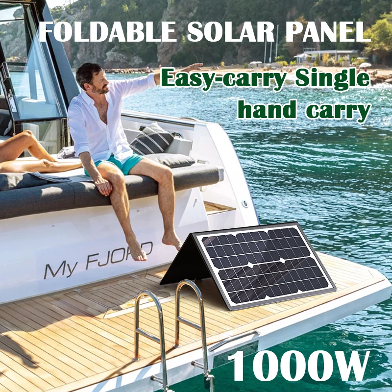 600W Solar Panel Kit Complete Camping Foldable Solar Power Station MPPT Portable Generator Charger 18V for Car Boat Caravan Camp