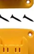 

Желтая подставка для инструментов DeWalt, подходит для инструментов с питанием от аккумуляторов 12В/20В, настенная, в комплекте с крепежом.