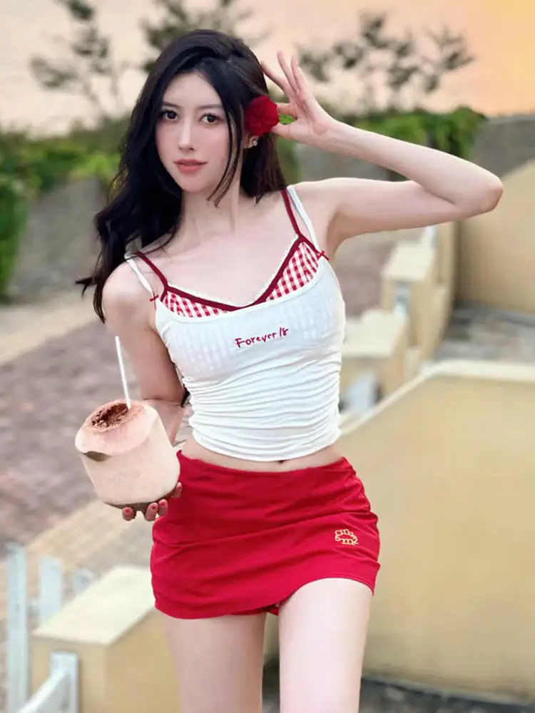 

Потрясающий сексуальный женский раздельный купальник-бикини для пляжного отдыха, для небольшой груди, с эффектом высокого качества, новая летняя модель 2026 года