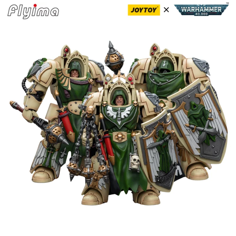 

[IN-STOCK] JOYTOY Warhammer40K 1/18 Action Figure Dark Angels Deathwing Knight3PCS Anime Military Model Gift Free Shipping