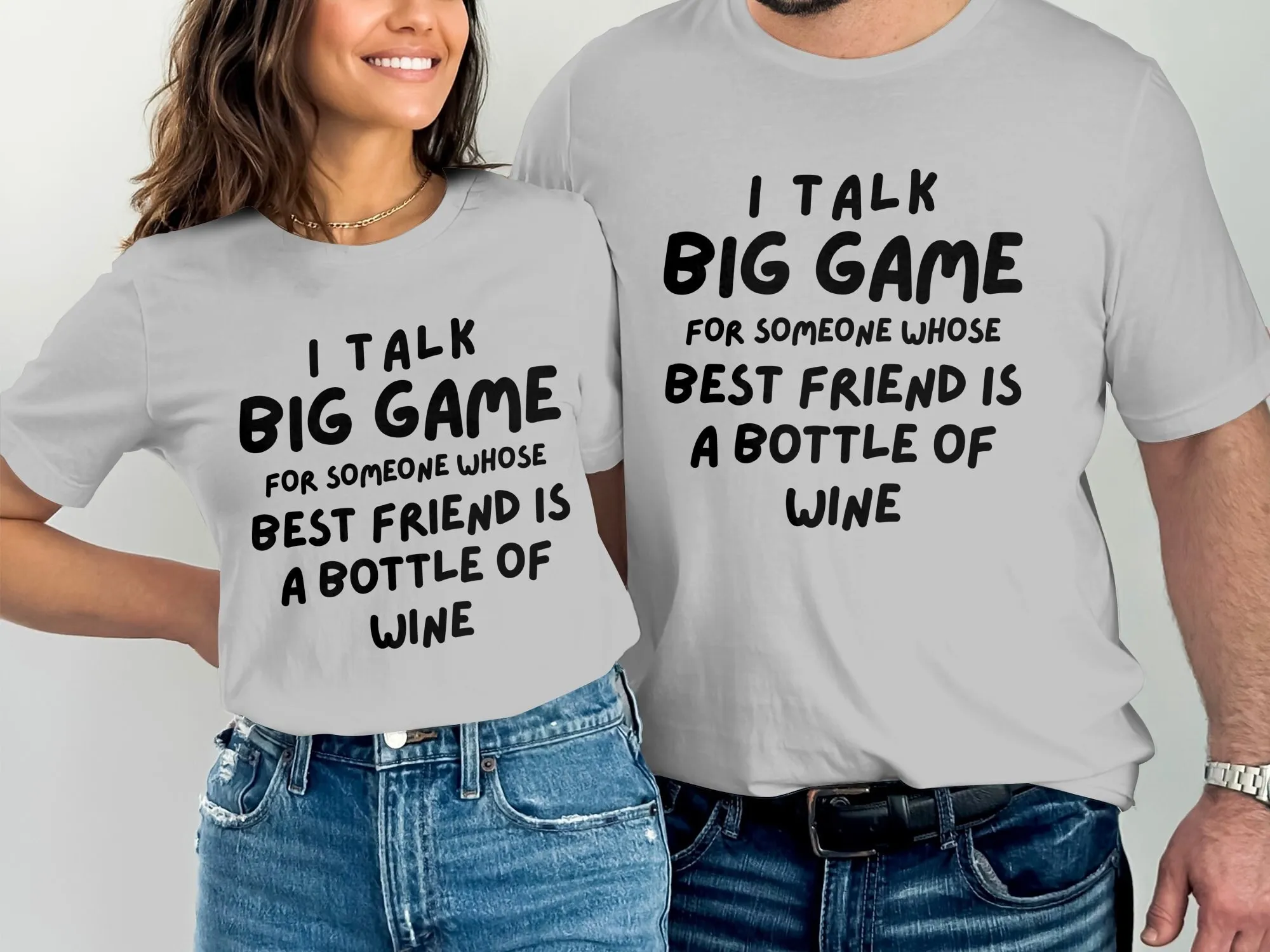Camiseta divertida con cita de vino, hablo, gran juego para alguien cuyo, el mejor amigo es una botella de dulce de moda