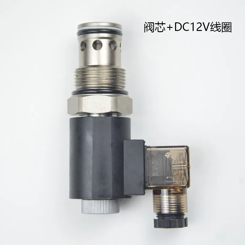 2-position 2-way Normally Closed Threaded Hydraulic Cartridge Pressure Maintaining Solenoid Valve DHF16-220 SV16-20 NCP