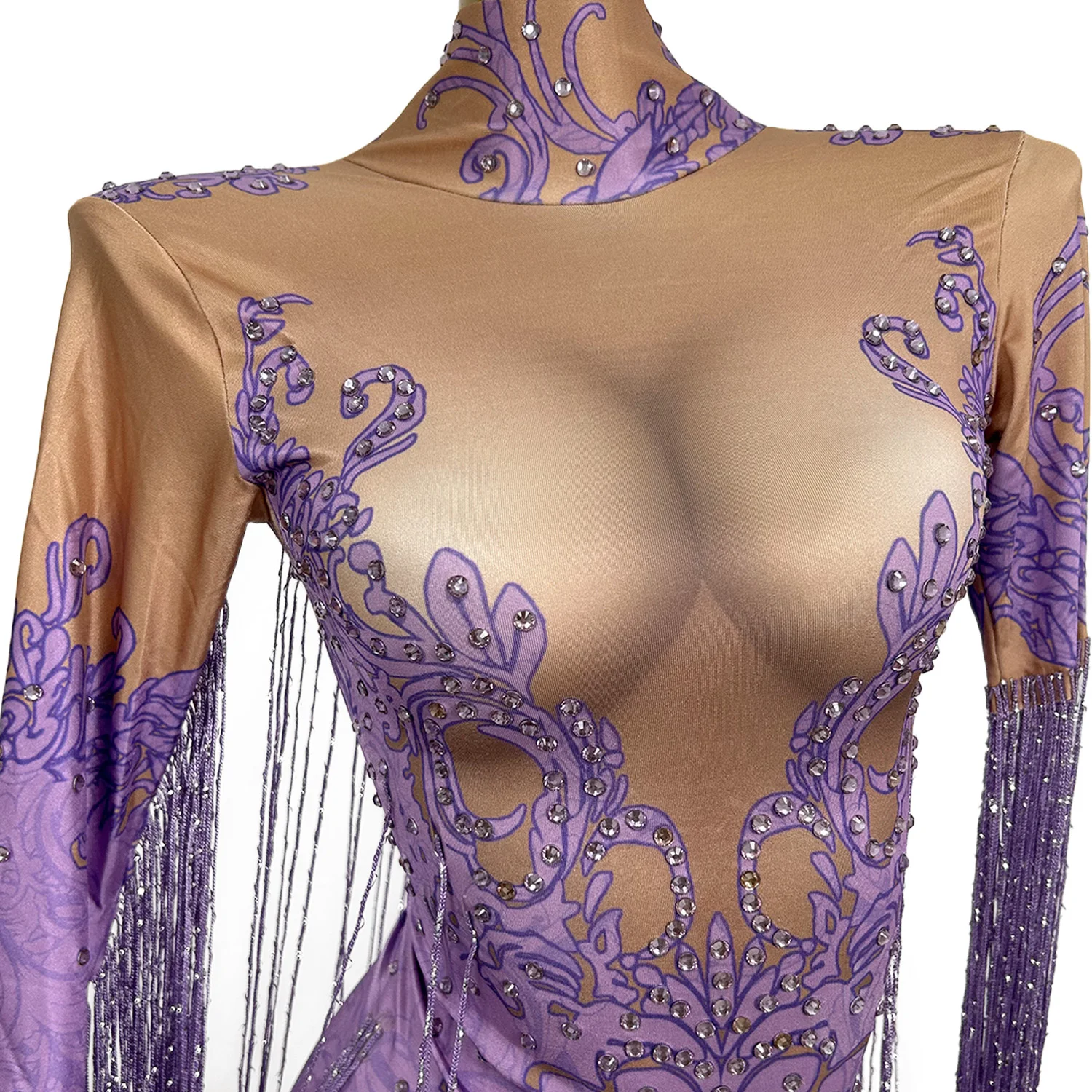 Elegantes Abschlussball-Bankett-Strass-Meerjungfrau-Kleid für Damen, Ballkleid, Drag Queen, Performance-Kleidung, Damen-Party-Abend-Schleppkleid