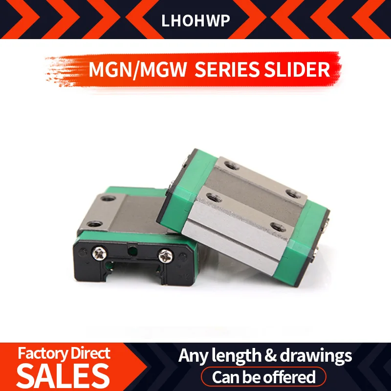 

2 шт. MGN7C MGN7H MGN9C MGN9H MGW7C MGW9H MGW12C MGW12H MGW15C MGW15H скользящий блок линейного подшипника для гравировального станка с ЧПУ