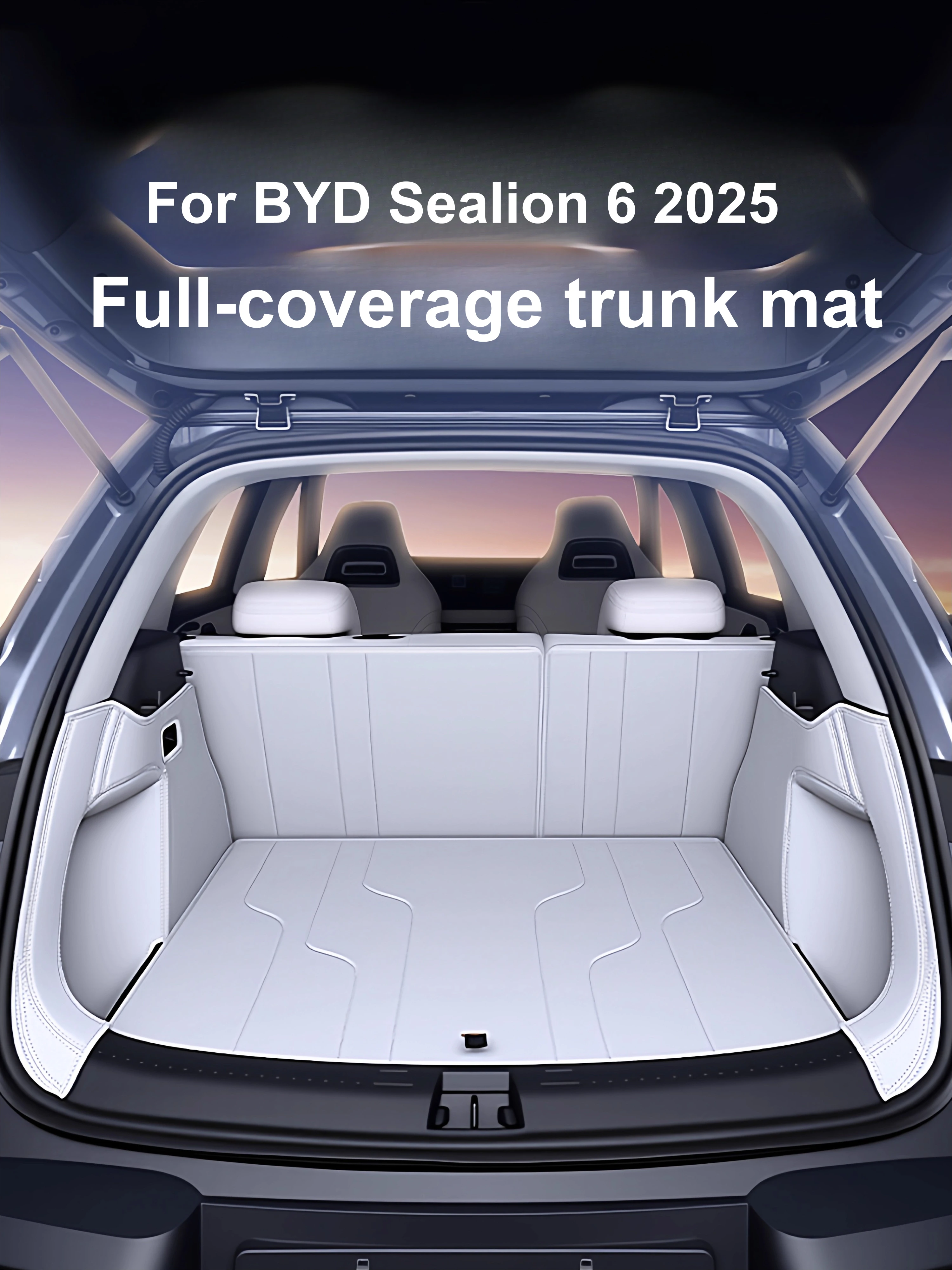 

Для BYD Sealion 6 2025 коврик в багажник DMi полное покрытие автомобиля TPE устойчивый к царапинам и износу коврик в багажник модификация аксессуар