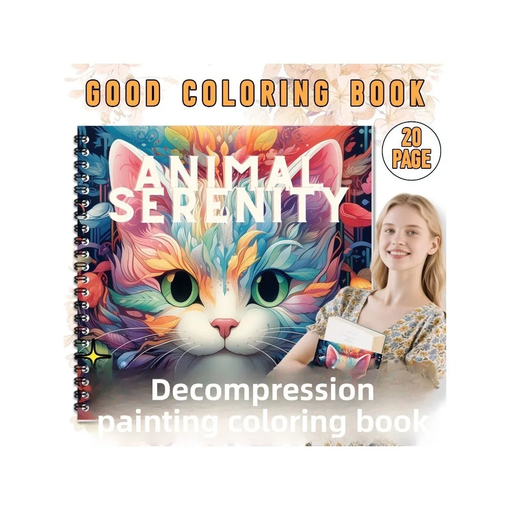 Adult Coloring Pages Stress Relief Coloring Book Creative Color DIY Handmade Graffiti Relaxing Art Painting Book