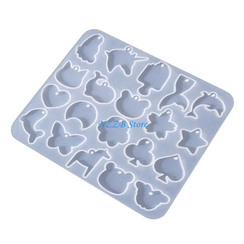 

T21F Flexible Mold for Earring Portable Earrings Silicone Mold for DIY Enthusiasts