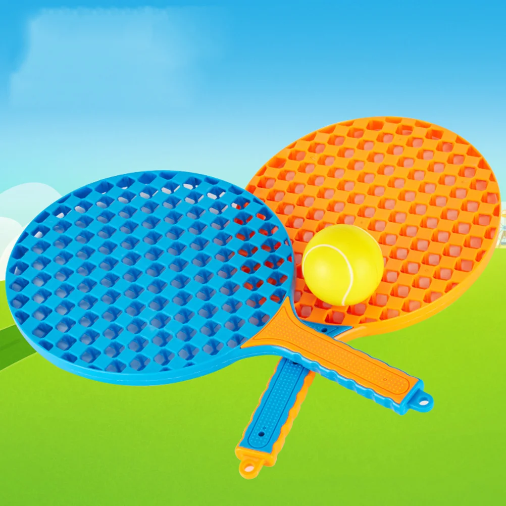 

2pcs Rackets Balls Plastic Badminton Racket For Kids Lightweight Outdoor Tennis Racket Badminton Set Children Practice