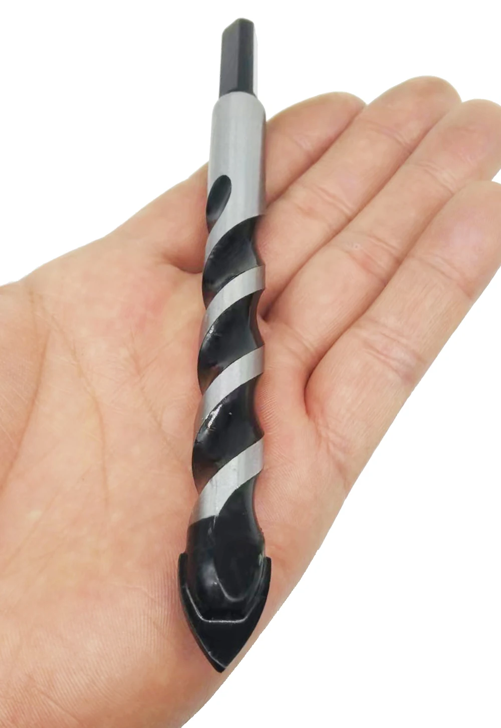 The New 1 Sets Multifunctional Twist Drill Hole Make Triangle Hex Shank Drill Bits For Ceramic Tile Concrete Glass Marble Etc.