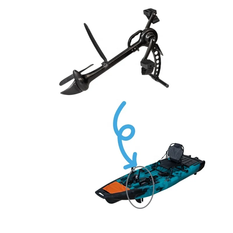 LSF Cheap J-11 Aluminum Propeller Pedal Drive Kayak Accessory for 1 Person Modular Kayak Fishing Kayak 1-Year Warranty