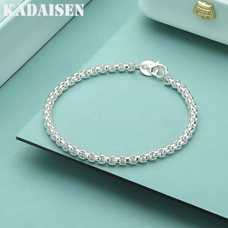 

Wholesale Price Charms Chain Beautiful Bracelet 925 Sterling Silver Fashion For Women Wedding Lady Jewelry H157