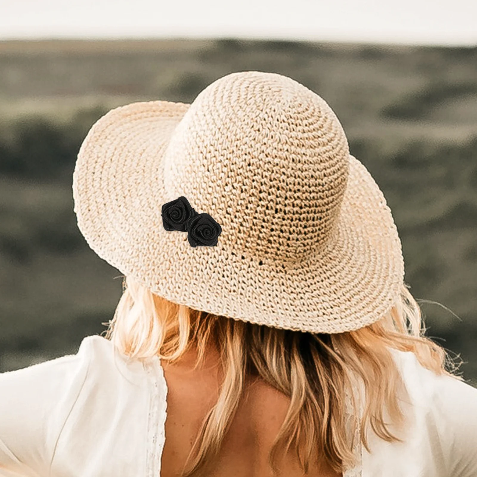 ดอกกุหลาบขนาดเล็ก 50 ชิ้น สำหรับตกแต่งเสื้อผ้า เครื่องประดับผม งานฝีมือ DIY