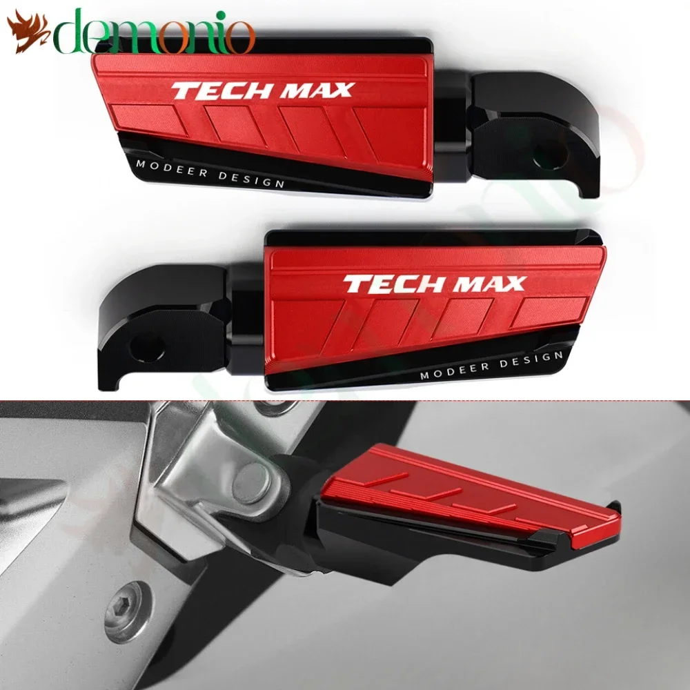 

For YAMAHA MAX 560 T-MAX 560 T MAX 560 TECHMAX TECH MAX TCNC Aluminum Motorcycle Rear Passenger Foot Peg Footrests Accessories