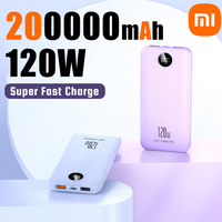 Xiaomi 200000mAh Power Bank 120W Super Fast Charger Portable External Battery Large Capacity Mobile Power for iPhone Samsung New