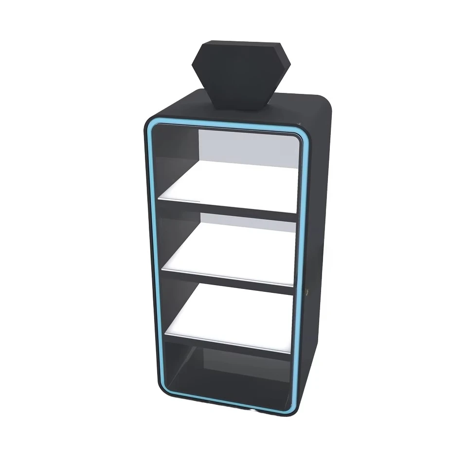 Acrylic counter display stand, tobacco shop acrylic display stand with 7-color lights