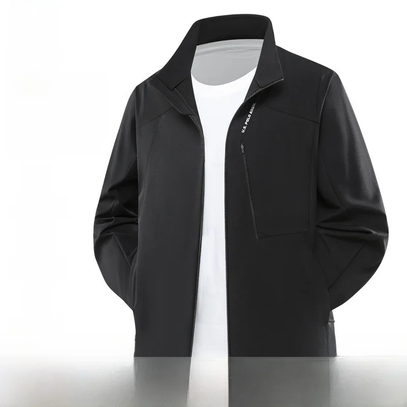 Chaqueta Casual con Cuello Alto para Hombre USPA, Nuevo Estilo de Primavera, Moda Americana, Versátil, Corte Estándar, Manga Larga