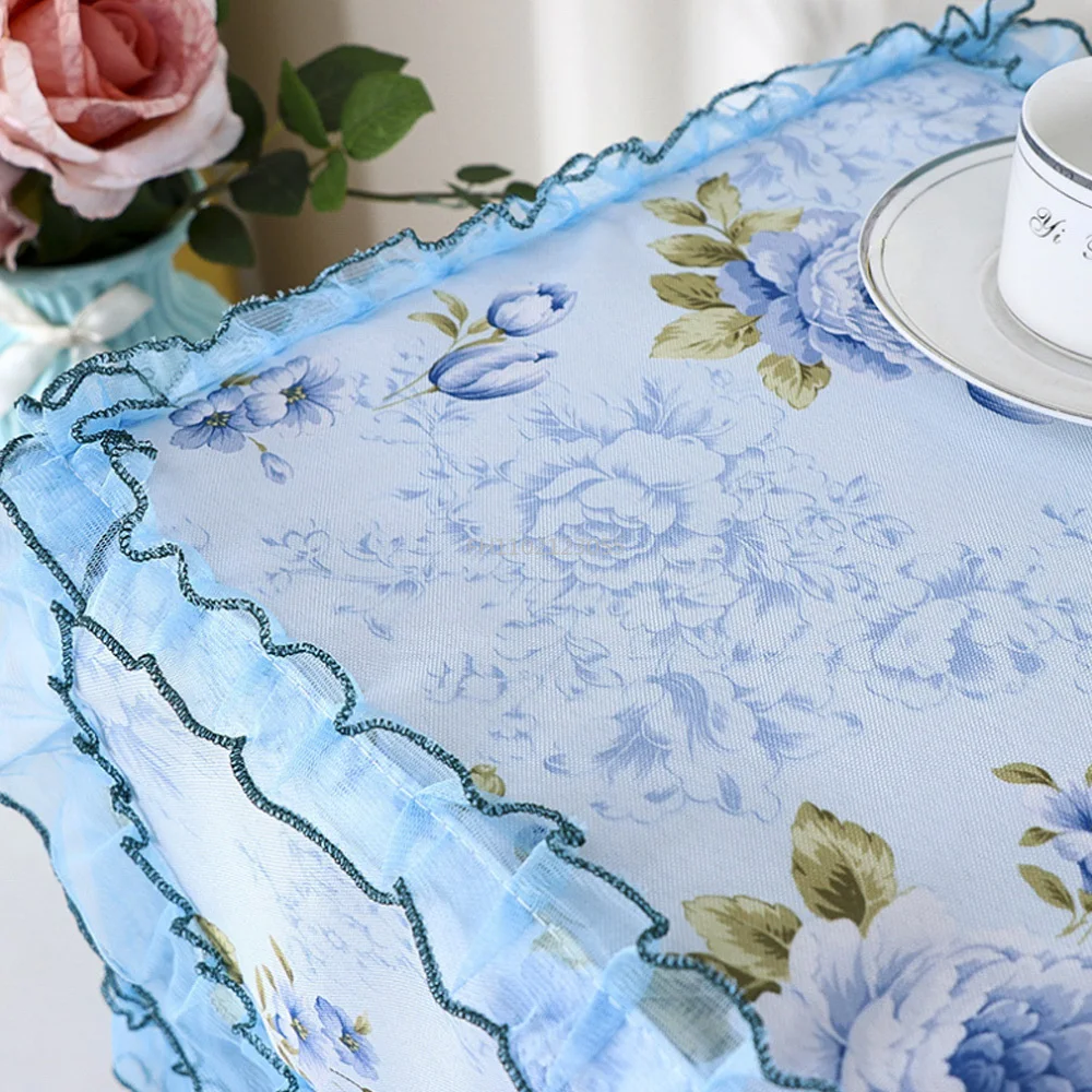 Full Coverage Microwave Cover Towel Electric Oven Protective Cover Kitchen Accessory Household Tassel Dustproof Microwave Cover