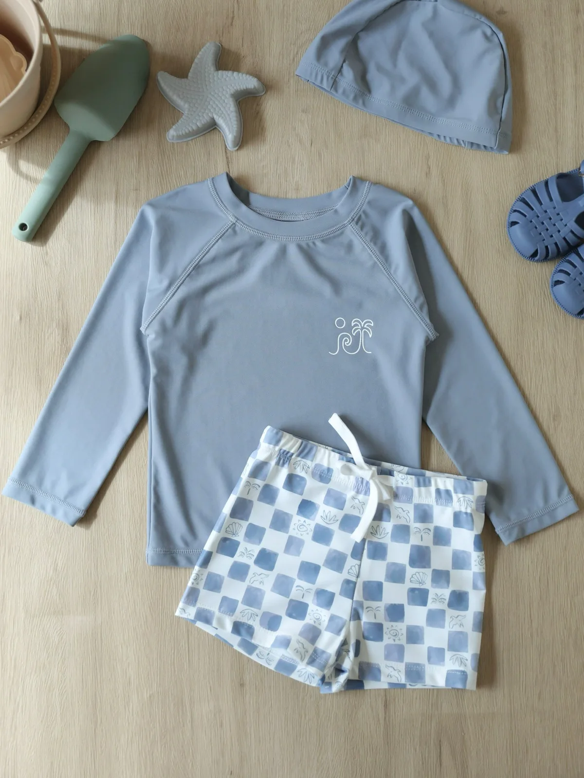 

summer boys vacation split swimsuit children sunscreen baby boy cute swimsuit