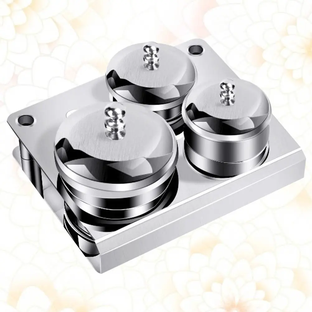 

Набор из 3 металлических стаканчиков для акрила, держатели для жидких пудр, мини-баночки из нержавеющей стали, незаменимые принадлежности для маникюра, емкости для акриловой жидкости