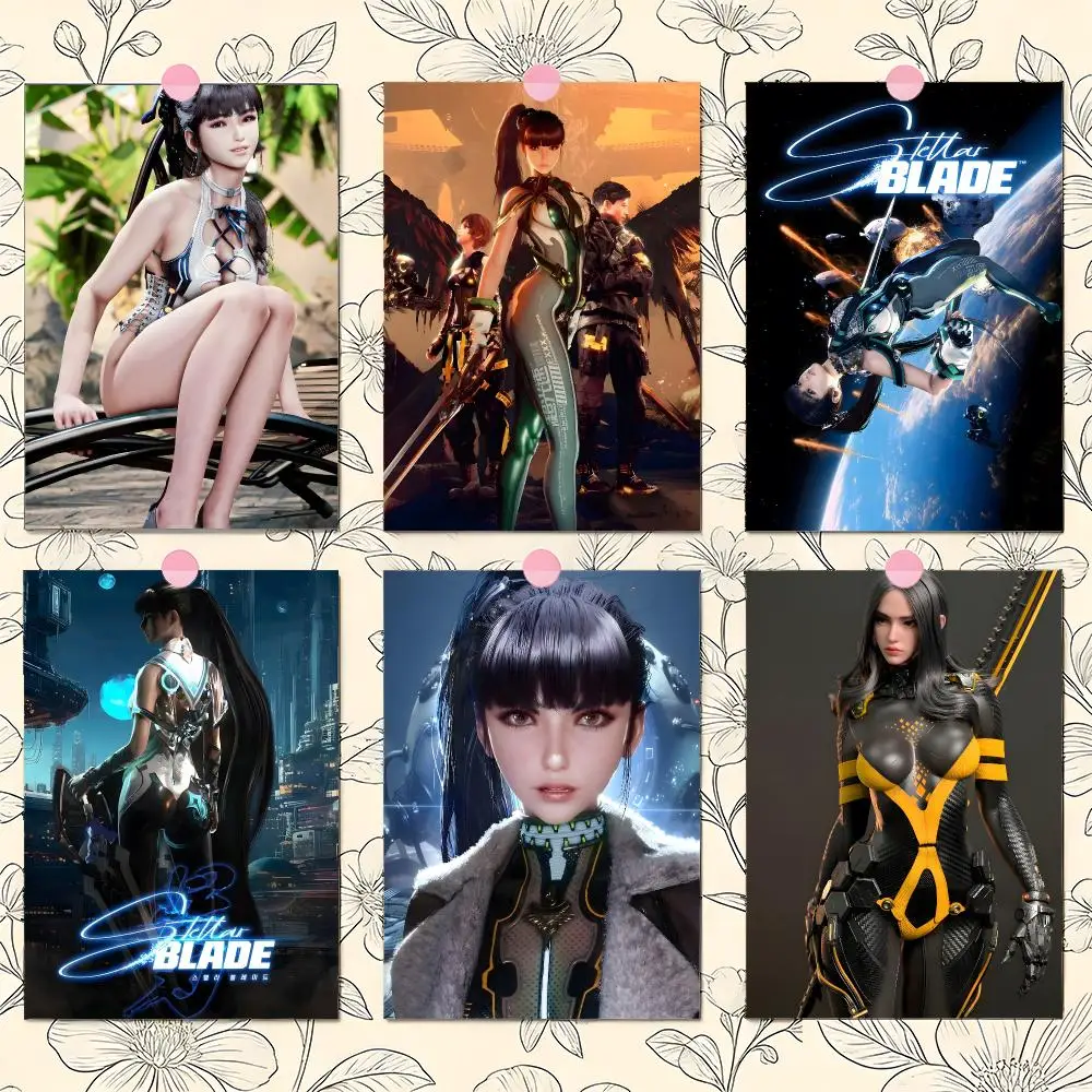 Hot S-Stellar B-Blade Game Poster Matte Self-Adhesive Wall Art Print Living Room Bedroom Home Decor
