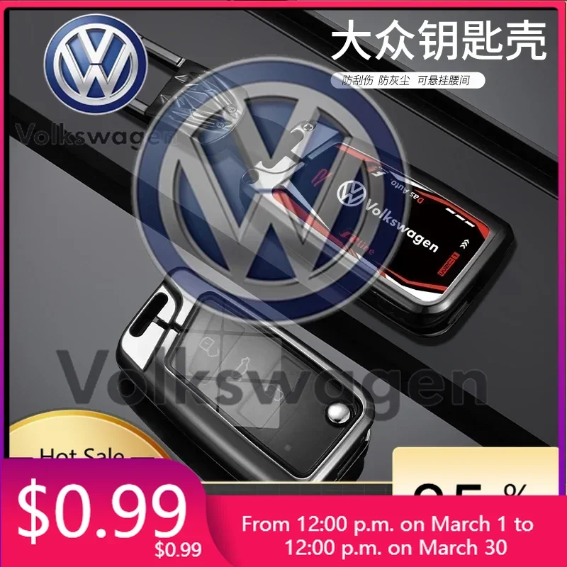 

Car Tools 2026 Hot Styling Mouldings For VOLKSWAGEN VW Zinc Alloy Car Flip Remote Key Case Cover Holder Shell For Volkswagen V