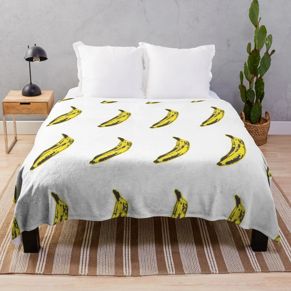 

Andy Warhol Banana Throw Blanket blankets ands For Baby Multi-Purpose Bed covers Blankets