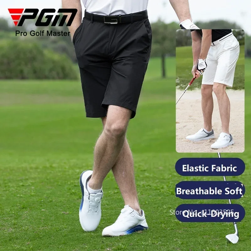 Pgm Golf Heren Shorts Zomer Verfrissende Ademende Sport Short Heren Elastische Sportkleding Snelle Droge Casual Broek Maat 30-38