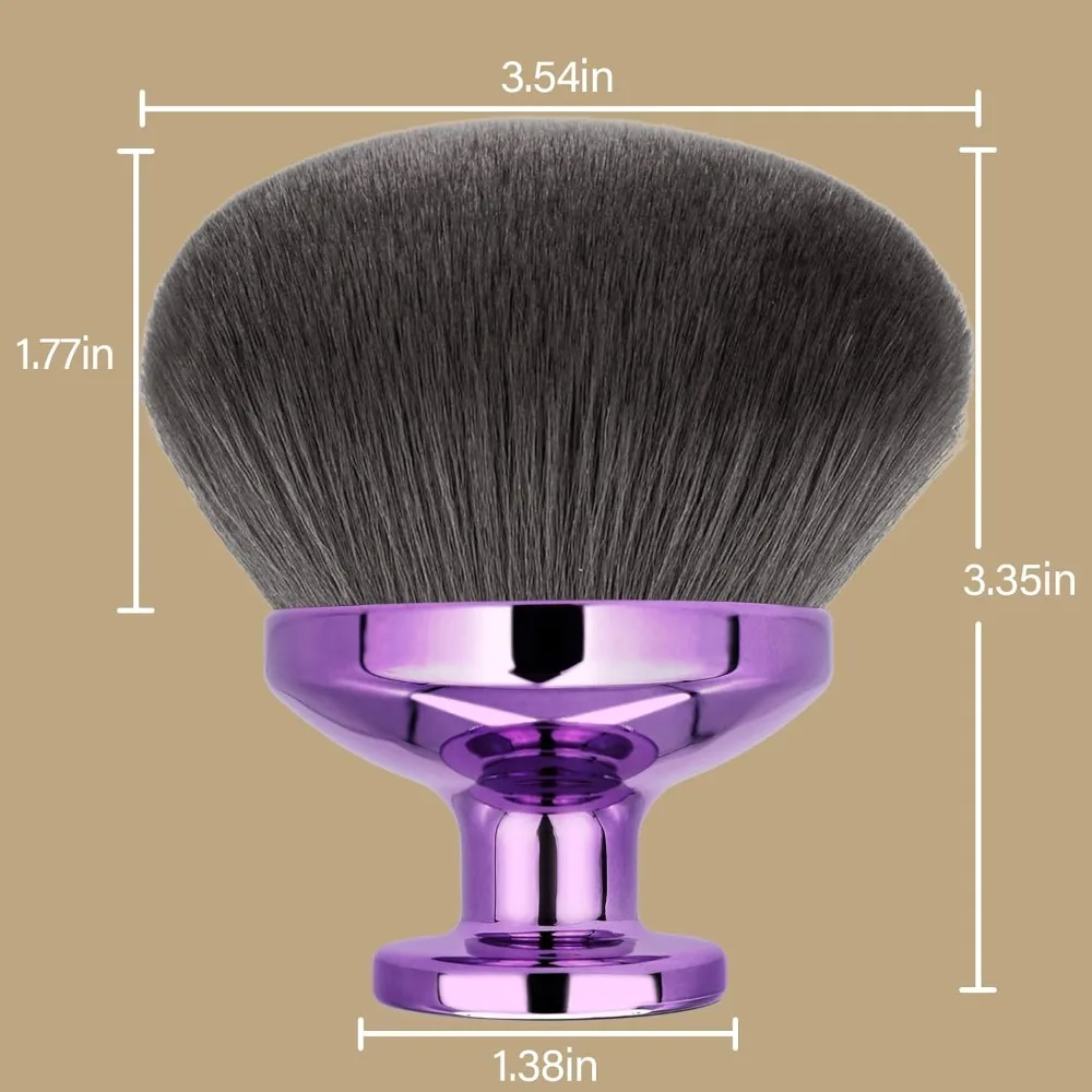 Extra großer Körper-Make-up-Pinsel für Selbstbräuner, Bein-Make-up-Bronzer, ovaler, makelloser Kabuki-Pinsel, Kabuki Foundation-Pinsel