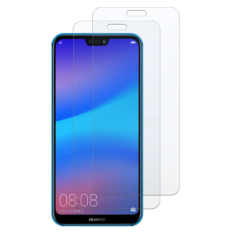 2pcs Tempered Glass for Huawei Honor 10i 8A 10 Lite 8C 8X Play P20 P30 Pro P Smart 2019  Protective Film Screen Protector