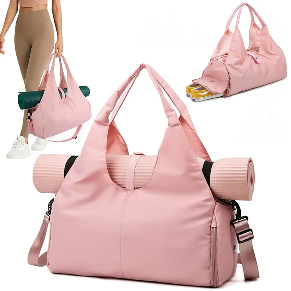 Sac De tapis De Yoga De luxe sacs à main De Fitness pour femmes hommes Sac d'entraînement De grande capacité Sport voyage Gymtas Nylon Sports De plein air