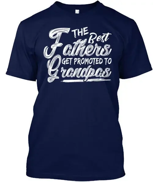 Футболка Best Fathers Get Promoted To Grandpas, размеры от S до 5XL