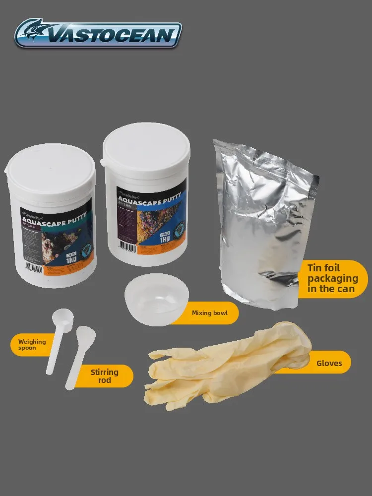 Vastocean Aquarium Glue Cyanoacrylate, Fast-Setting Safe Adhesive for Coral, Rocks & Plants in Freshwater & Saltwater Fish Tank