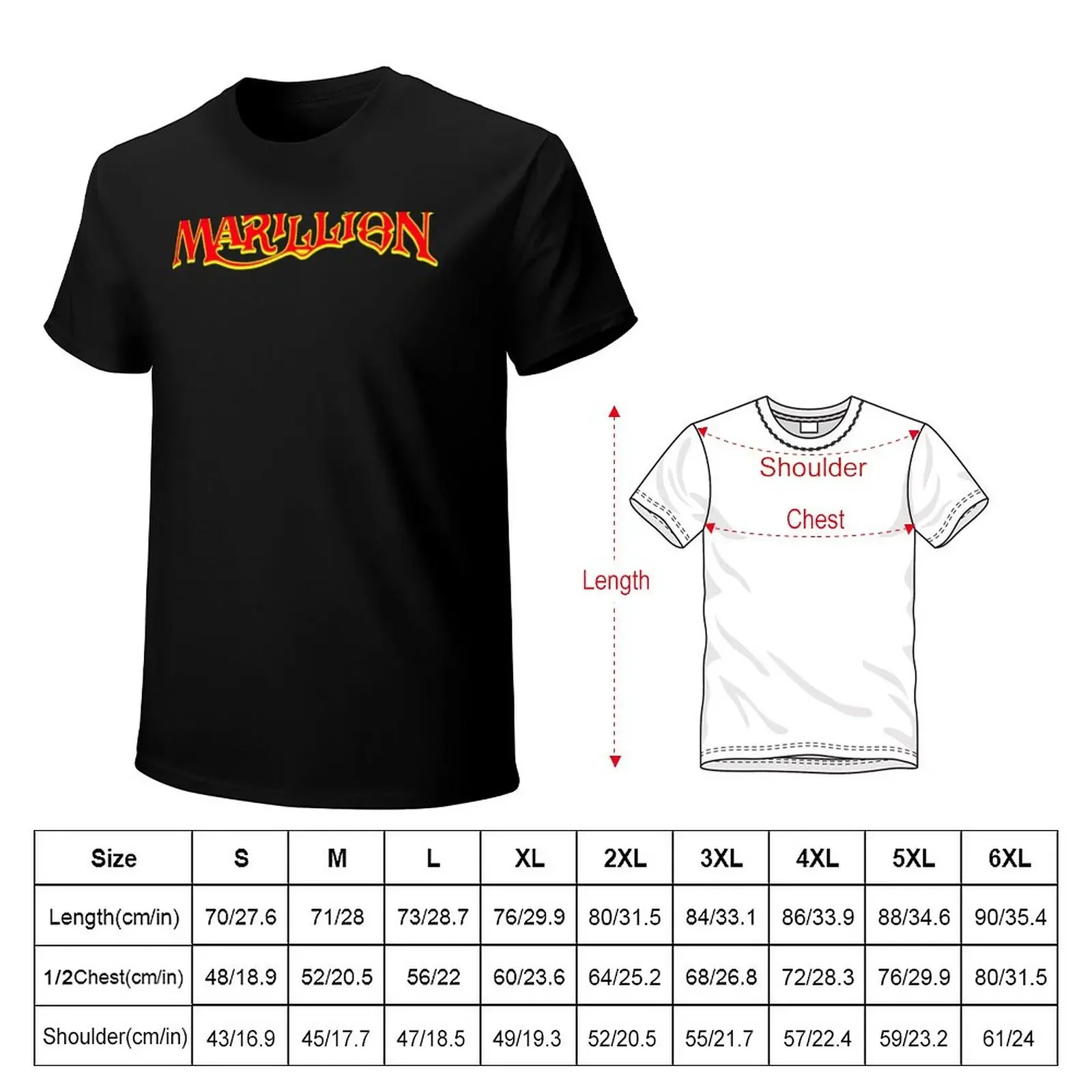 Marillion T-Shirt quick-drying vintage clothes big and tall t shirts for men