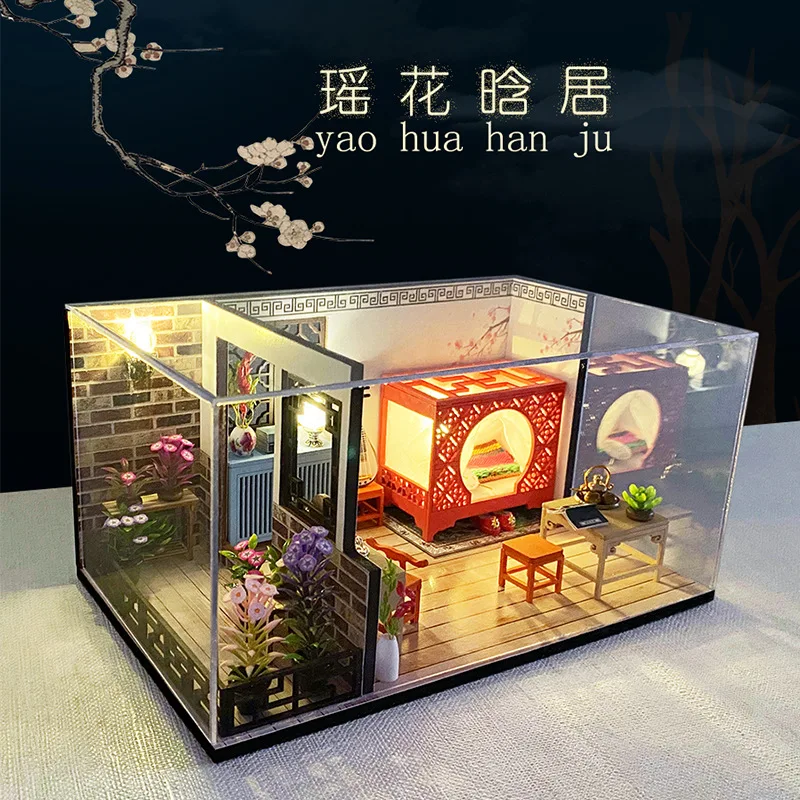 diy-dollhouse-miniature-chinese-ancient-kitchen-kit-vintage-wooden-assembly-model-with-led-lights-pretend-play-educational-toy