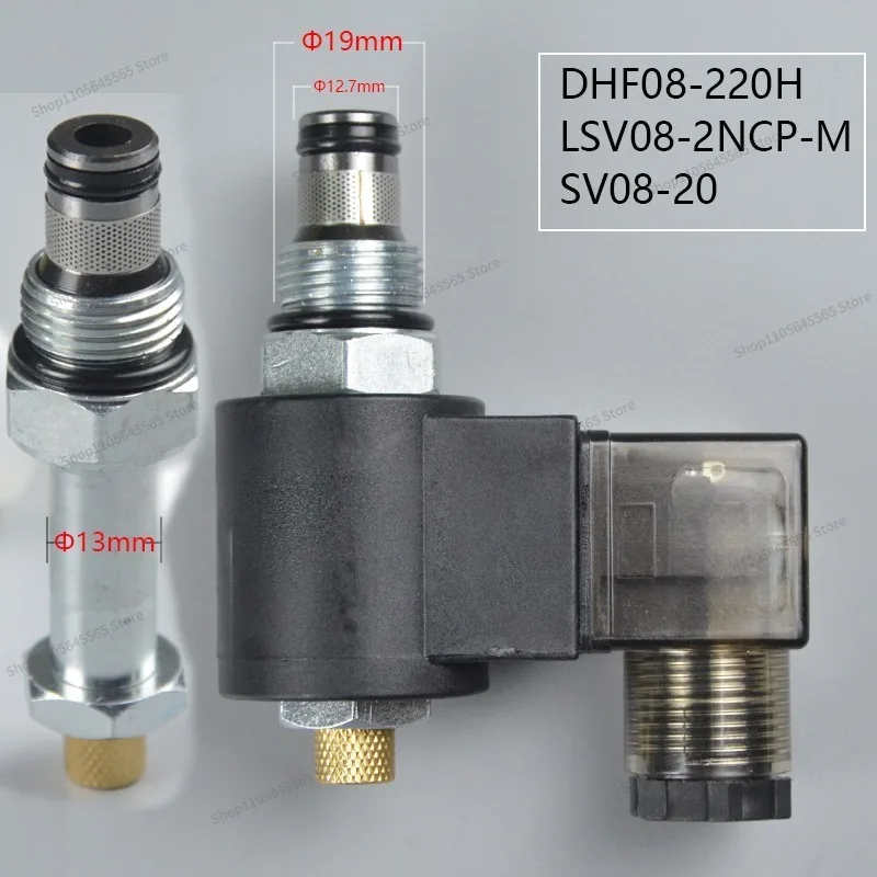 For Hydraulic Thread Insertion Solenoid Valve with Two Positions Normally Closed DHF08-220H (LSV08-2NCPM)