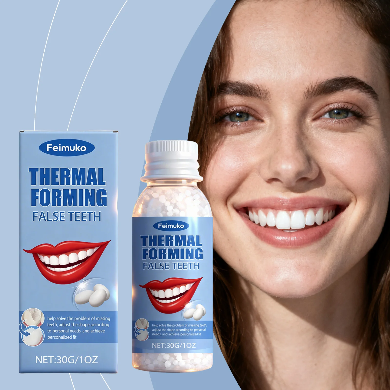 

Solid Tooth Putty Temporary Tooth Filling Dental Repair Kit Fake Teeth Gap Filler Tooth Gel for Dental Care