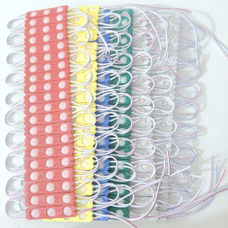 

200Pcs 12V LED Module 2835 Light For Advertisement Design Sign Backlight Shop Banner Warm White Red Blue Yellow IP65 Waterproof