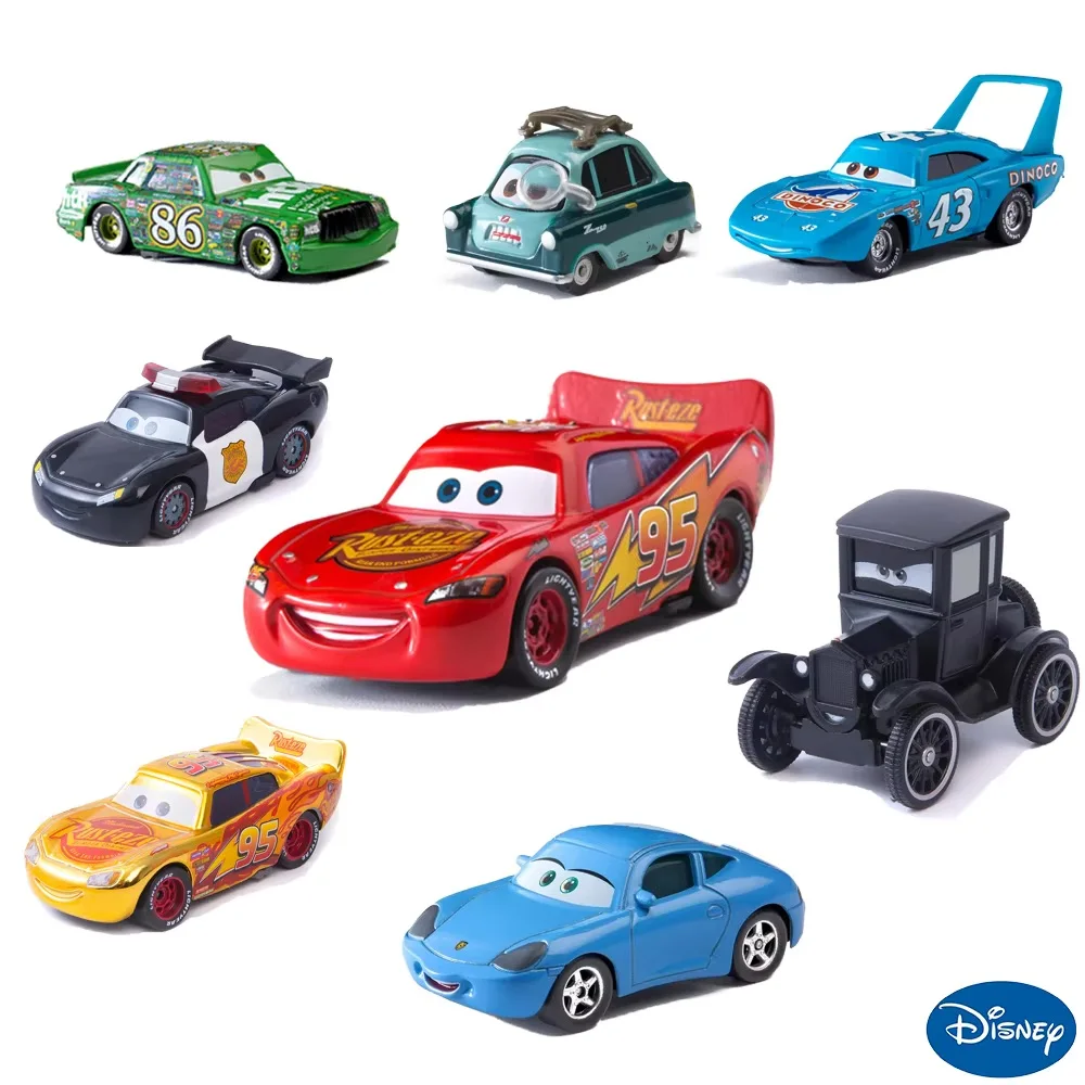 MINISO Disney Toys Lightning Mcqueen Pixar Cars 3 Racing Family Mack Uncle Collection 1:55 Diecast Model Car Boy Girl Child Gift