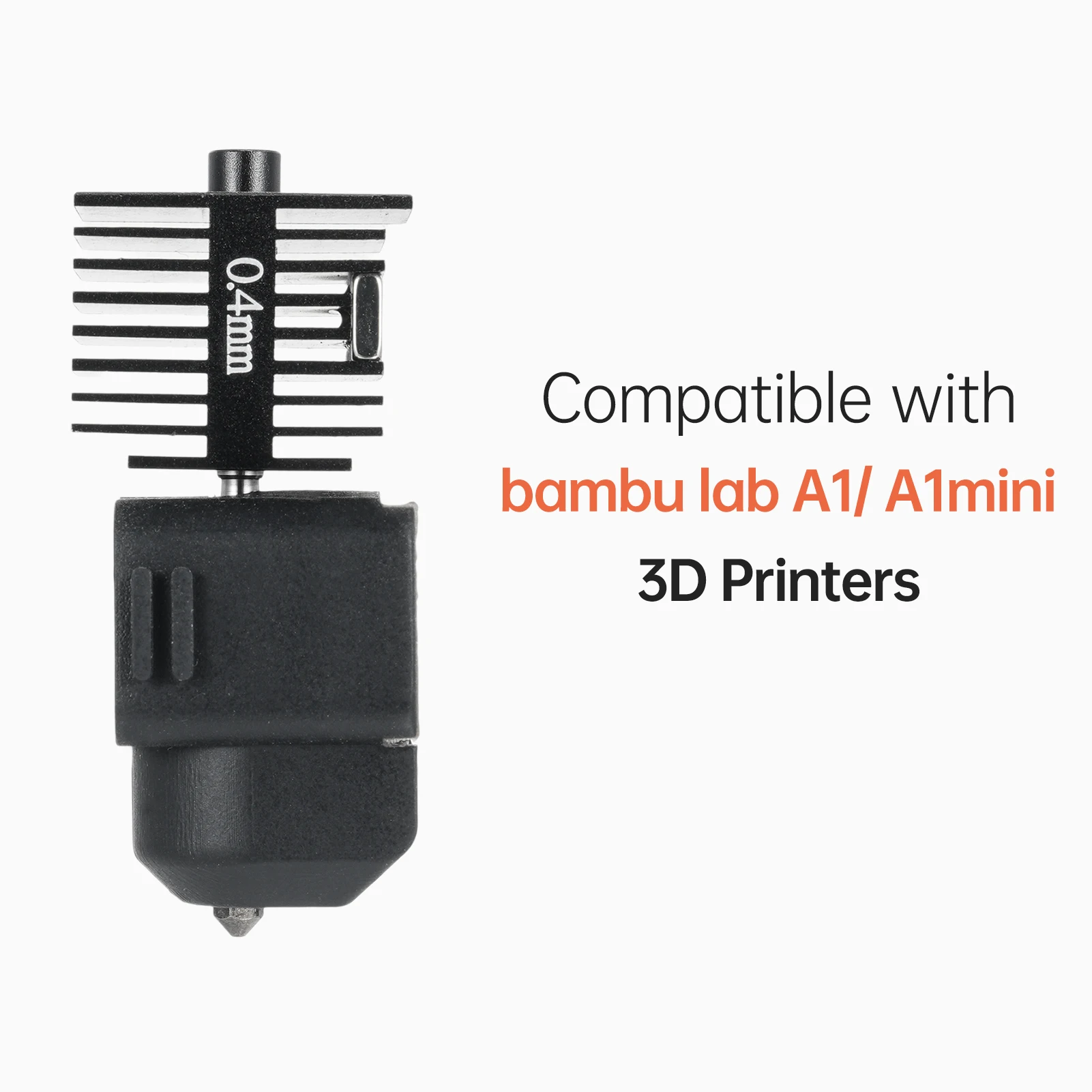 0.2/0.4/0.6MM Hot End Kit Extruder Replacement Accessory Compatible With Lab A1/ A1mini 3D Printers High Temperature