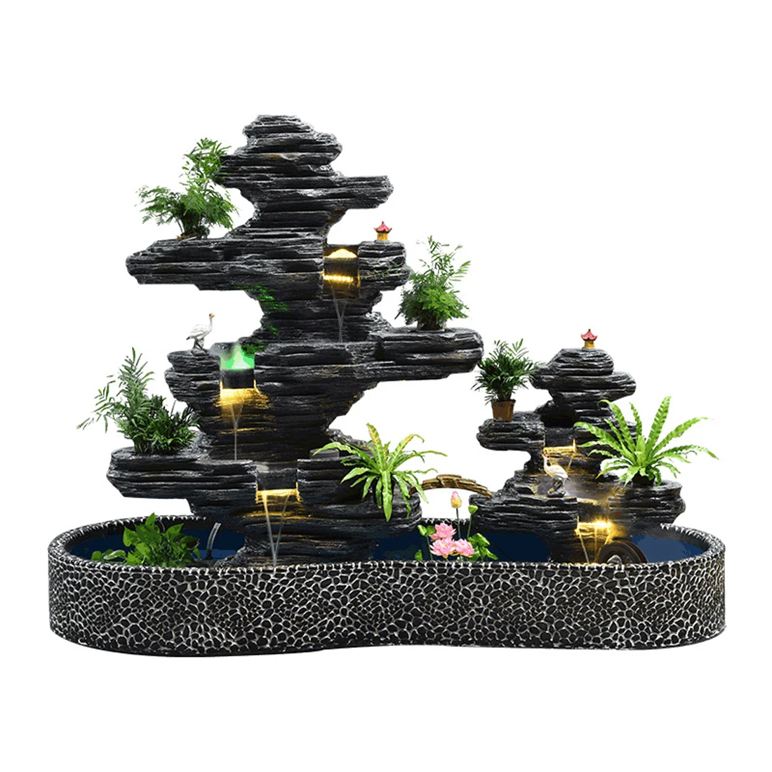 Rockery flowing water fountain garden courtyard landscape landscape decoration club humidification waterscape decoration