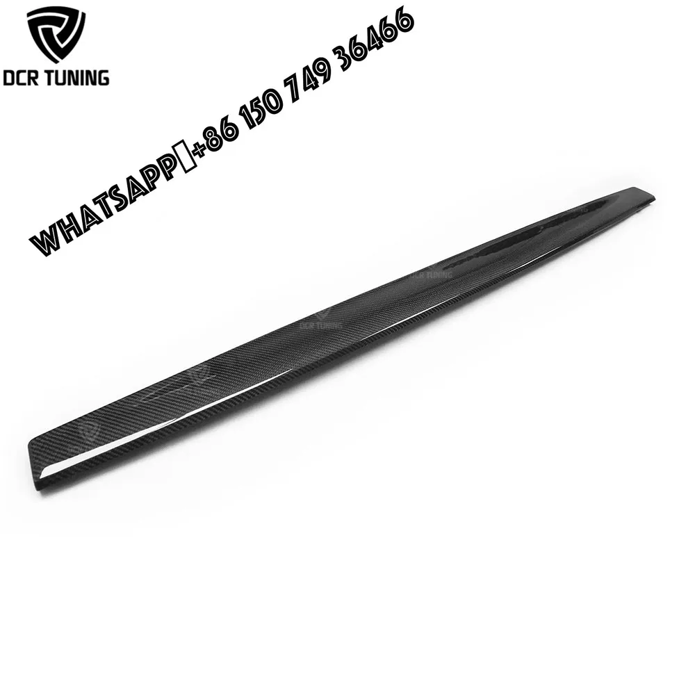 テスラ モデル3用 ドライカーボンファイバー ダッシュボードトリム 1個/セット インテリアカバー 車アクセサリー オート グロッシーブラック マルチメディアパネル